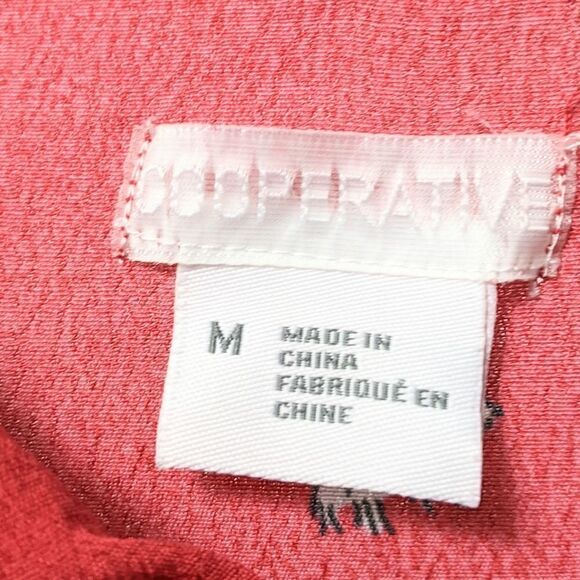 COOPERATIVE Scotty Dog Bowtie Tunic Blouse M - Picture 4 of 8